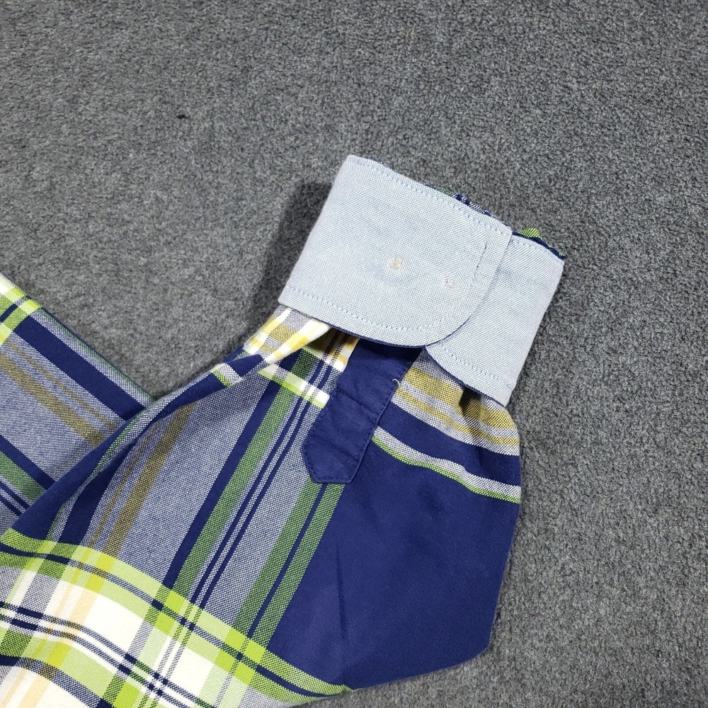Wrangler Twenty X Western Shirt Mens Medium Blue Plaid Long Sleeve Button Down - Picture 4 of 10